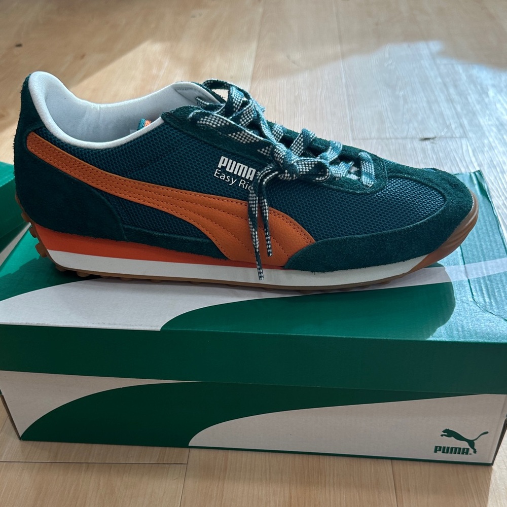 Puma Men's Easy Rider Sneakers - Teal and Orange
